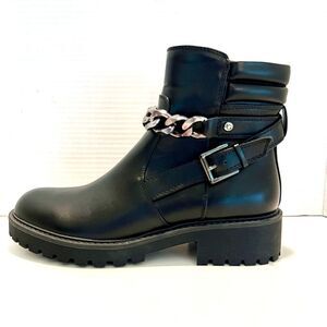 GBG LOS ANGELES Silea Lug Sole Chunky Moto Boot 9.5 *NWT*